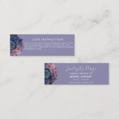 Boho Nebula Mandala、神秘的 スキニー名刺 (正面/裏面)