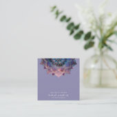 Boho Nebula Mandala、神秘的 スクエア名刺 (スタンド正面)