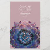 Boho Nebula Mandala、神秘的 チラシ (裏面)