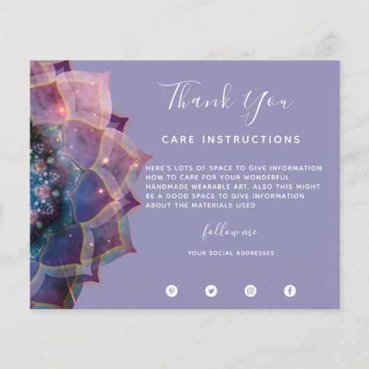 Boho Nebula Mandala、神秘的 チラシ (正面)