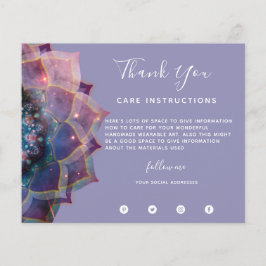 Boho Nebula Mandala、神秘的 チラシ