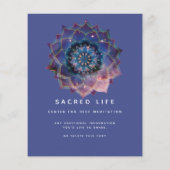 Boho Nebula Mandala、神秘的 チラシ (裏面)