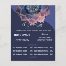 Boho Nebula Mandala、神秘的 チラシ