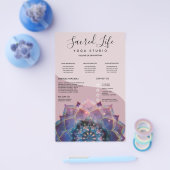 Boho Nebula Mandala、神秘的 チラシ (シングル)