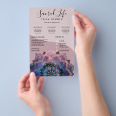 Boho Nebula Mandala、神秘的 チラシ (ハンドル)