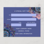 Boho Nebula Mandala、神秘的 チラシ (裏面)