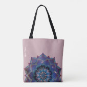 Boho Nebula Mandala、神秘的 トートバッグ (裏面)