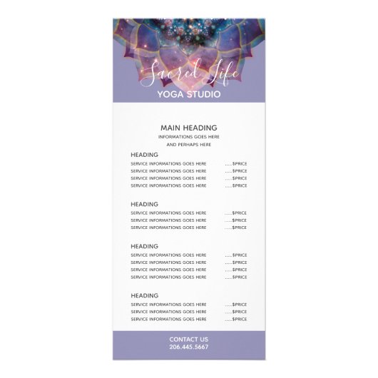 Boho Nebula Mandala、神秘的 ラックカード (正面)