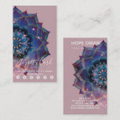 Boho Nebula Mandala、神秘的 ロイヤリティカード (正面/裏面)