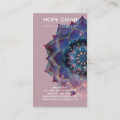 Boho Nebula Mandala、神秘的 ロイヤリティカード (裏面)