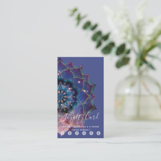 Boho Nebula Mandala、神秘的 ロイヤリティカード (スタンド正面)