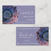 Boho Nebula Mandala、神秘的 名刺 (正面/裏面)