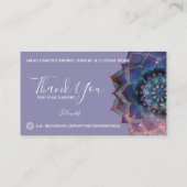 Boho Nebula Mandala、神秘的 名刺 (裏面)