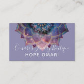 Boho Nebula Mandala、神秘的 名刺 (正面)