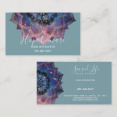 Boho Nebula Mandala、神秘的 名刺 (正面/裏面)