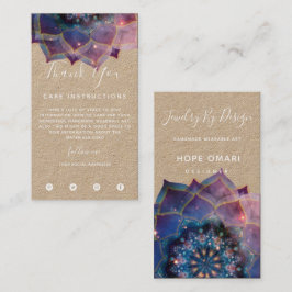 Boho Nebula Mandala、神秘的 名刺