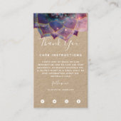 Boho Nebula Mandala、神秘的 名刺 (正面)