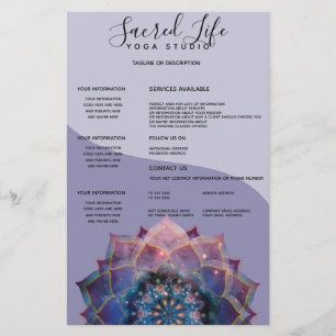 Boho Nebula Mandala, Mystical チラシ