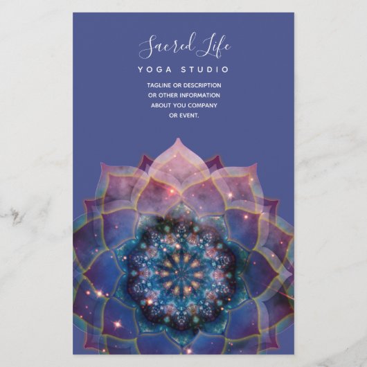 Boho Nebula Mandala, Mystical チラシ (裏面)