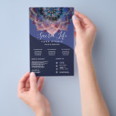 Boho Nebula Mandala, Mystical チラシ (ハンドル)