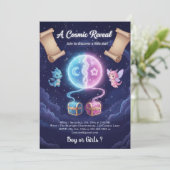 Boho Neutral Gender Reveal Invitation 招待状 (スタンド正面)