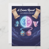 Boho Neutral Gender Reveal Invitation 招待状 (裏面)