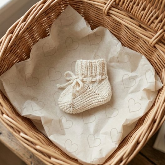 Boho Neutral Heart 薄葉紙