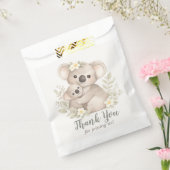 Boho Neutral Koala Baby Shower フェイバーバッグ (封をした状態)