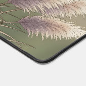 Boho Neutral Pampas Grass Illustration デスクマット (コーナー)