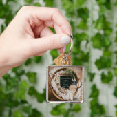 Boho Neutral Pregnancy announcement keepsake  キーホルダー (手)