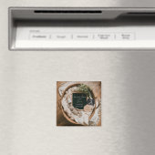 Boho Neutral Pregnancy Announcement keepsake  マグネット (インサイチュ (食洗機))