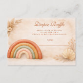 Boho Neutral Rainbow Diapper Raffle エンクロージャーカード (正面)