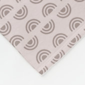 Boho Neutral Rainbow Fleece Blanket フリースブランケット (角)
