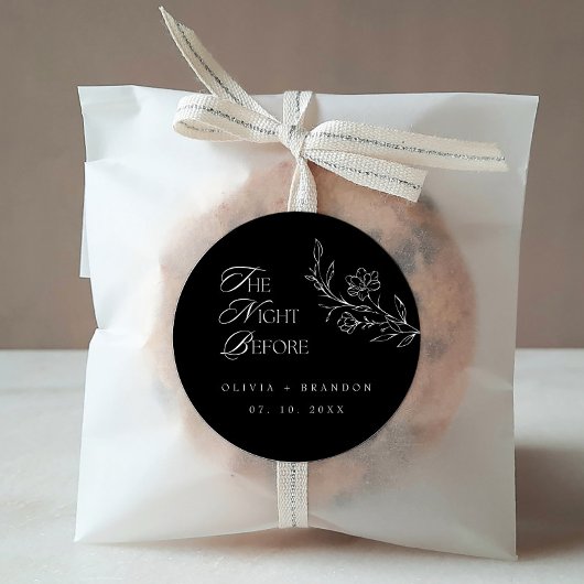 Boho Nightリハーサル前ディナーブラック結婚ズ ラウンドシール