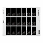 Boho Night Sky Floral Illustration – Moon, Stars & ラベル (フルシート)