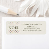 Boho Noel Rustic Farmhouse Simple Christmas  ラベル (インサイチュ)