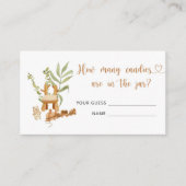 Boho nursery how many sweets enclosure card エンクロージャーカード (正面)