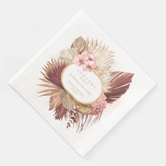 Boho Oasisの結婚フローラありがとうV2 ID959 (コーナー)