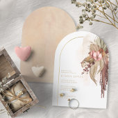 Boho Oasisの結婚フローラブライダルシャワーアーチID959 招待状