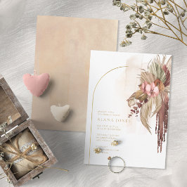 Boho Oasisの結婚フローラブライダルシャワーID959 招待状