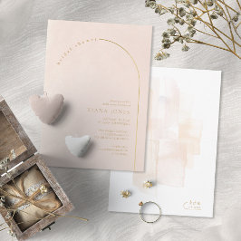 Boho Oasisの結婚ブライダルシャワー赤面ID959 招待状