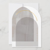 Boho Oasis結婚のArch ID959 招待状 (裏面)