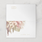 Boho Oasis結婚のID959 プレイスカード (外部開封)