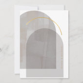 Boho Oasis結婚のID959 招待状 (裏面)