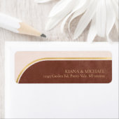 Boho Oasis Bi-Color Arch結婚のID959 ラベル (インサイチュ)