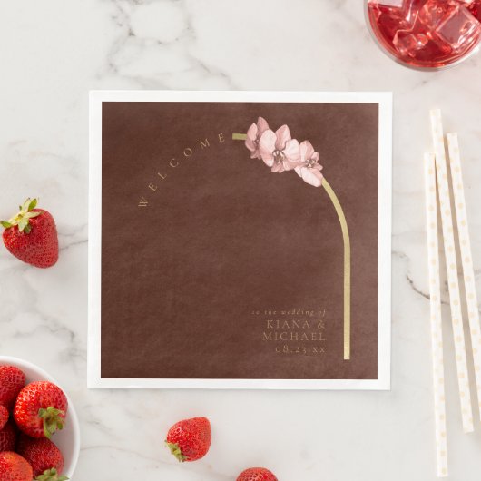 Boho Oasis Orchid Arch結婚's Welcome ID959 (インサイチュ)