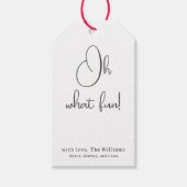 Boho Ohモダン何おもしろいファミリーギフトラベル ギフトタグ (正面)