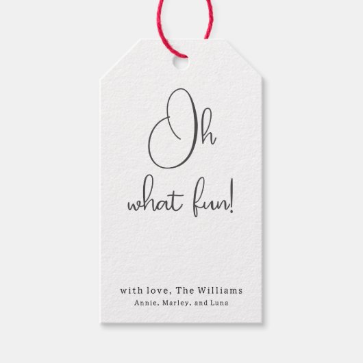 Boho Ohモダン何おもしろいファミリーギフトラベル ギフトタグ (正面)