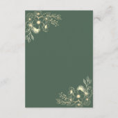 Boho Orangeの結婚詳細QRコード エンクロージャーカード (裏面)