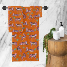 Boho Orange Pink Jungle Tigers